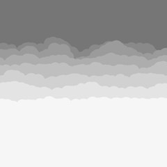 Abstract Color Clouds Sky Generative Art background illustration