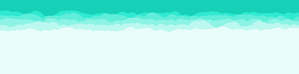 Abstract Color Clouds Sky Generative Art background illustration