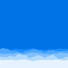 Abstract Color Clouds Sky Generative Art background illustration