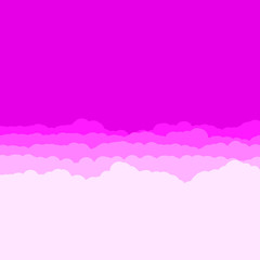 Abstract Color Clouds Sky Generative Art background illustration