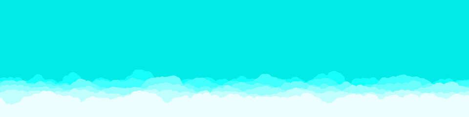 Abstract Color Clouds Sky Generative Art background illustration