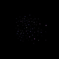 Purple glitter star confetti little spark violet