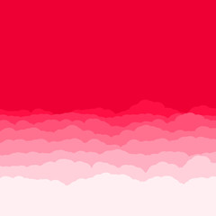 Abstract Color Clouds Sky Generative Art background illustration