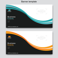 Vector abstract design web banner template. Web Design Elements - Header Design. Abstract geometric web banner template on grey background.Modern banner.