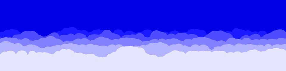 Abstract Color Clouds Sky Generative Art background illustration