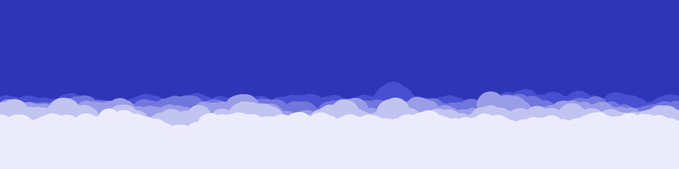 Abstract Color Clouds Sky Generative Art background illustration