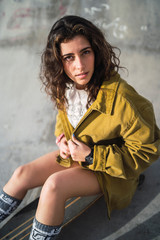 Girl in the skatepark
