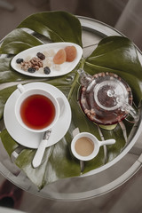 cup of tea and teapot