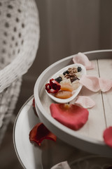 breakfast with yogurt and granola