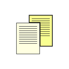 vector icon, for text documents