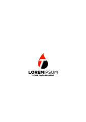 Fototapeta premium Letter T Gass Oil Logo