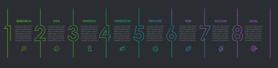 Vector infographic template