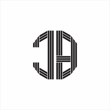 recommend clip art: CB Logo monogram outline style linked isolated on white background