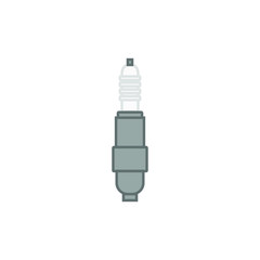 vector icon, car spark plug white background