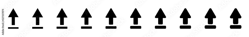 Poster upload arrow icon black | arrows up illustration | file data transfer symbol | web export logo | com