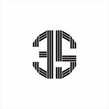 recommend clip art: ES Logo monogram outline style linked isolated on white background