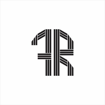 recommend clip art: FR Logo monogram outline style linked isolated on white background