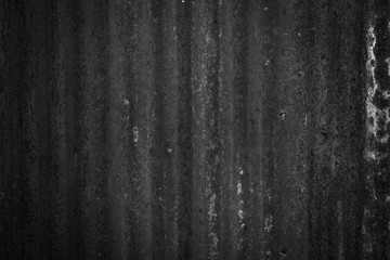Black and white zinc wall background and texture