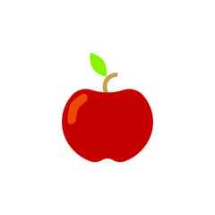apple vector icon on white background