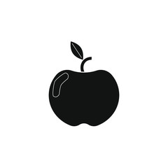 apple vector icon on white background