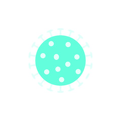 virus vector icon on white background