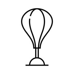 Obraz premium Punching bag line icon, concept sign, outline vector illustration, linear symbol.