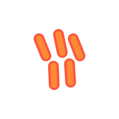 virus vector icon on white background