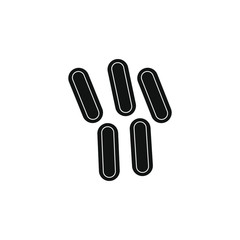 Obraz premium virus vector icon on white background