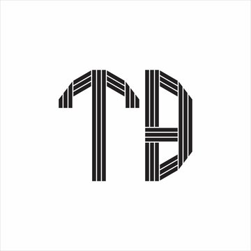 recommend clip art: TB Logo monogram outline style linked isolated on white background