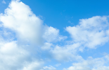 Beautiful view of blue sky with clouds