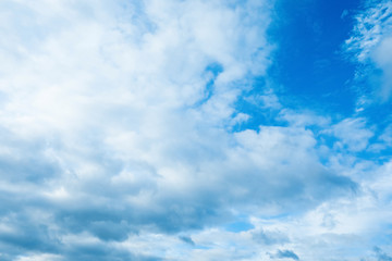 Beautiful view of blue sky with clouds