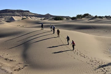 Deurstickers Randonnée dans le désert © happyculteur