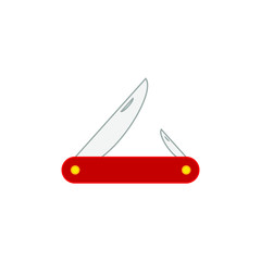 camper shovel vector icon on white background