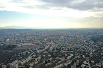 Fototapeta na wymiar Aerial view of Kosice city in Slovakia