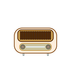 old radio vector icon on white background