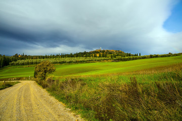 Beautiful hills of the legendary Tuscany