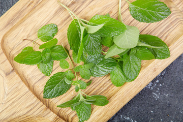 Fresh mint leaves