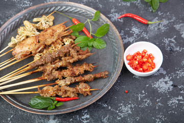 Delicious lamb kebab
