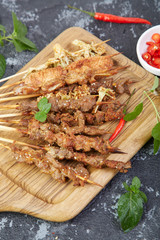 Delicious lamb kebab