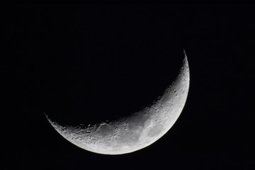 Obraz na płótnie Canvas Last Quarter of a Leap Year Moon