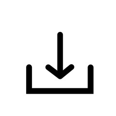 Download vector icon, install symbol. Modern, simple flat vector illustration for web site or mobile app