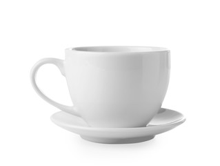 Empty coffee or tea cup i