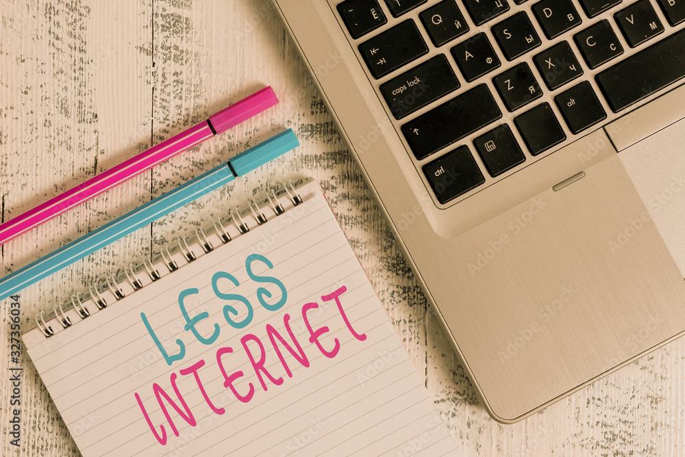 Poster word writing text less internet. business photo showcasing having no way of connecting or accessing 