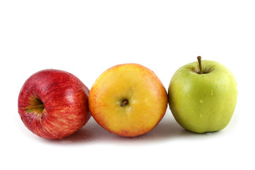 Different color apples
