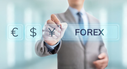 Forex trading currency exchange rate internet investment business concept.