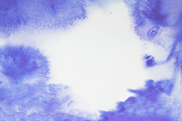 Abstract purple watercolor drawing for background with text space