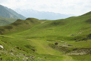 Fototapeta na wymiar La Mongie hautes Pyrénées