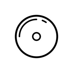 Disk icon line style