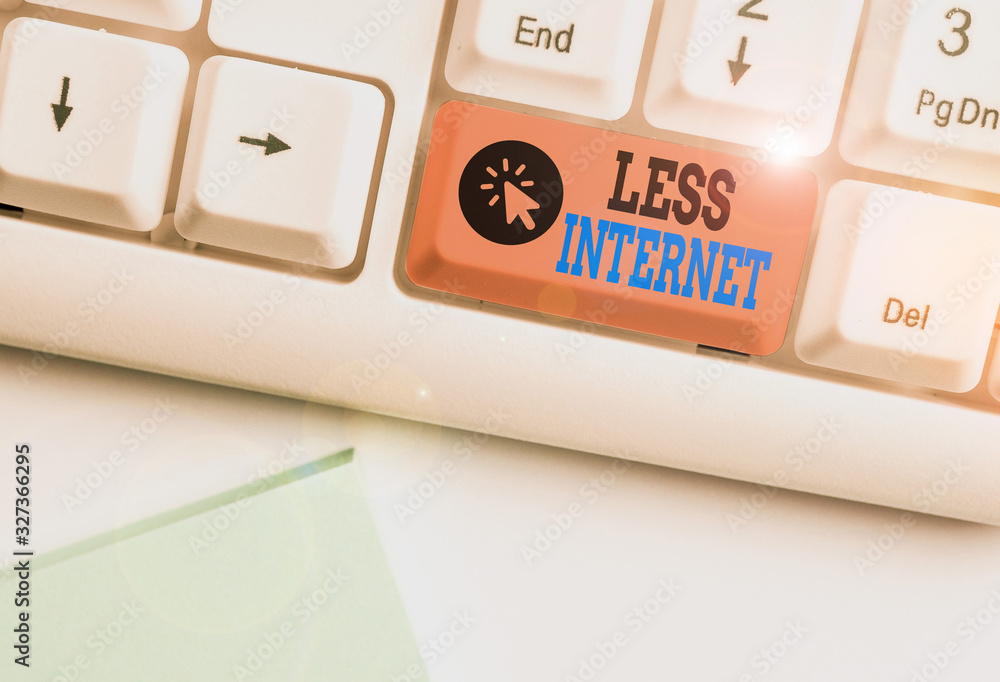 Poster conceptual hand writing showing less internet. concept meaning having no way of connecting or access