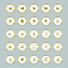 Audio Video control gold set